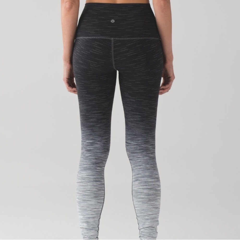 Lululemon Wunder Under Hi-Rise Tight *Ombre Melange 31"Ombre Space Dye Black